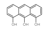1,8,9-三羟基蒽结构式