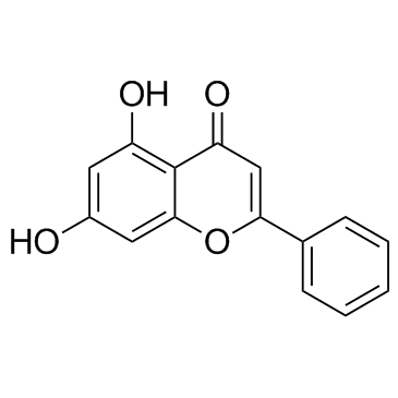 白杨素结构式