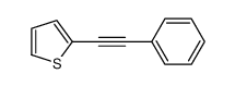 2-(2-phenylethynyl)thiophene结构式