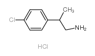 2-(4-氯苯基)丙-1-胺 盐酸盐结构式