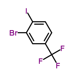 2-溴-1-碘-4-三氟甲苯结构式