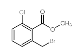 2-溴甲基-6-氯-苯甲酸甲酯结构式