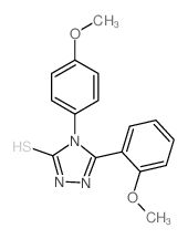 5-(2-Methoxyphenyl)-4-(4-methoxyphenyl)-4H-1,2,4-triazole-3-thiol结构式