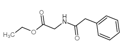 Glycine,N-(2-phenylacetyl)-, ethyl ester结构式