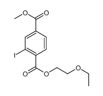 1-O-(2-ethoxyethyl) 4-O-methyl 2-iodobenzene-1,4-dicarboxylate结构式