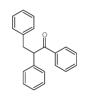 1,2,3-triphenylpropan-1-one结构式
