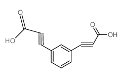 2-Propynoic acid, 3,3'-(1,3-phenylene)bis- (en)结构式