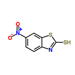 2-巯基-6-硝基苯并噻唑结构式