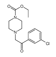 4-[2-(3-氯苯基)-2-氧乙基]四氢-1(2H)-吡嗪羧酸乙酯结构式