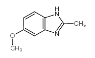 5-甲氧基-2-甲基苯并咪唑结构式