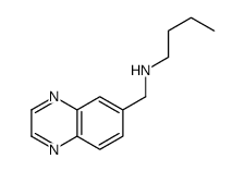 N-(quinoxalin-6-ylmethyl)butan-1-amine结构式