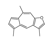 3,5,8-Trimethylazuleno[6,5-b]furan结构式