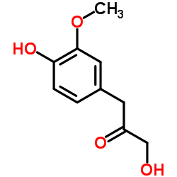 1-hydroxy-3-(4-hydroxy-3-methoxyphenyl)propan-2-one结构式