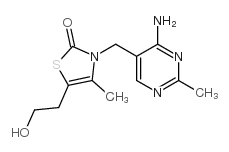 3-[(4-氨基-2-甲基嘧啶l)甲基]-5-(2-羟基乙基)-4-甲基噻唑-2(3h)-酮、结构式