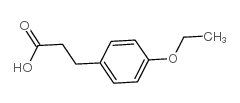 3-(4-乙氧基苯基)丙酸结构式