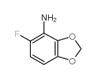 5-氟-1,3-苯并间二氧杂环戊烯-4-胺结构式