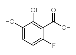 6-氟-2.3-二羟基苯甲酸结构式