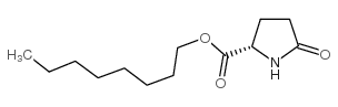 L-2-吡咯烷酮-5-羧酸正辛酯结构式