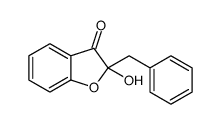 2-benzyl-2-hydroxy-1-benzofuran-3-one结构式