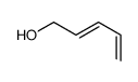 2,4-Pentadien-1-ol结构式
