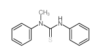 1-methyl-1,3-diphenyl-thiourea结构式
