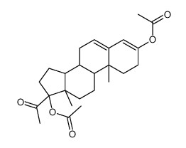 [(8R,9S,10R,13S,14S,17R)-17-acetyl-17-acetyloxy-10,13-dimethyl-1,2,7,8,9,11,12,14,15,16-decahydrocyclopenta[a]phenanthren-3-yl] acetate结构式