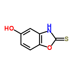 5-甲氧基-1,3-苯并噁唑-2-硫醇结构式