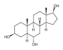5&alpha;-androstane-3&beta;,6&alpha;,17&beta;-triol结构式