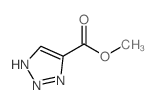1,2,3-三氮唑-4-甲酸甲酯结构式