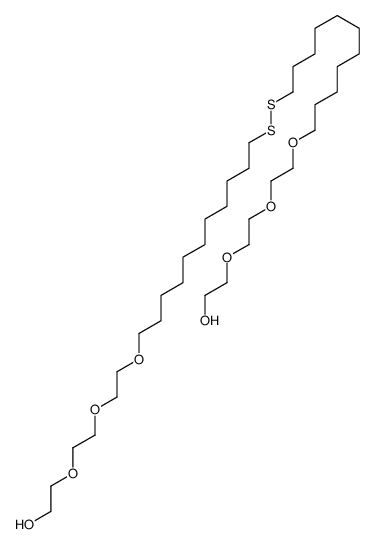 2-[2-[2-[11-[11-[2-[2-(2-hydroxyethoxy)ethoxy]ethoxy]undecyldisulfanyl]undecoxy]ethoxy]ethoxy]ethanol结构式