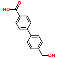 4-羟基甲基-联苯-4-羧酸结构式