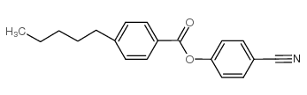4-戊基苯甲酸4－氰基苯酯结构式