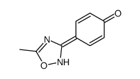 4-(5-甲基-1,2,4-噁二唑)苯酚结构式