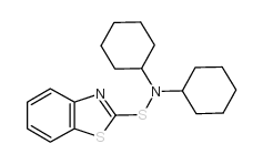 N,N-二环己基-2-苯并噻唑次磺酰胺结构式