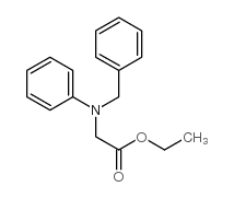 Glycine, N-phenyl-N-(phenylmethyl)-, ethylester结构式