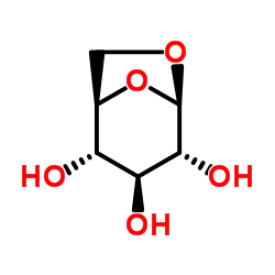 1,6-脱水-β-D-葡萄糖结构式