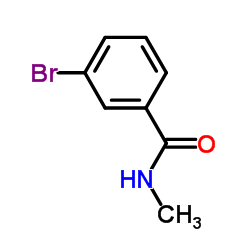 N-甲基-3-溴苯甲酰胺结构式