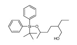 5-[tert-butyl(diphenyl)silyl]oxy-2-ethylhexan-1-ol结构式