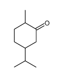 反-2-甲基-5-(1-甲基乙基)-环己酮结构式