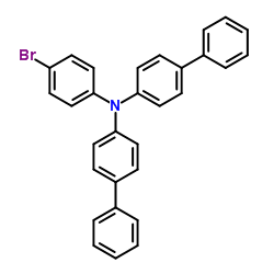 N-(4-溴苯基)-N,N-双(1,1-联苯-4-基)胺结构式