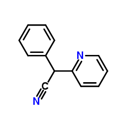 Alpha-苯基-2-吡啶基乙腈结构式