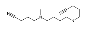 4-[4-[3-cyanopropyl(methyl)amino]butyl-methylamino]butanenitrile结构式