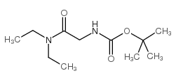 DIETHYLCARBAMOYLMETHYL-CARBAMIC ACID TERT-BUTYL ESTER结构式