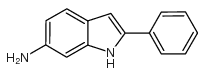 2-苯基-吲哚-6-胺结构式