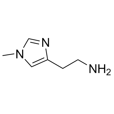 2-(1-甲基-1H-咪唑-4-基)乙-1-胺结构式