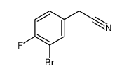 3-溴-4-氟苯乙腈结构式