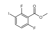 2,6-二氟-3-碘苯甲酸甲酯结构式