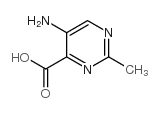 5-氨基-2-甲基-4-嘧啶羧酸结构式