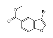 3-溴苯并呋喃-5-羧酸甲酯结构式