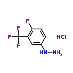 4-氟-3-(三氟甲基)苯肼盐酸盐结构式